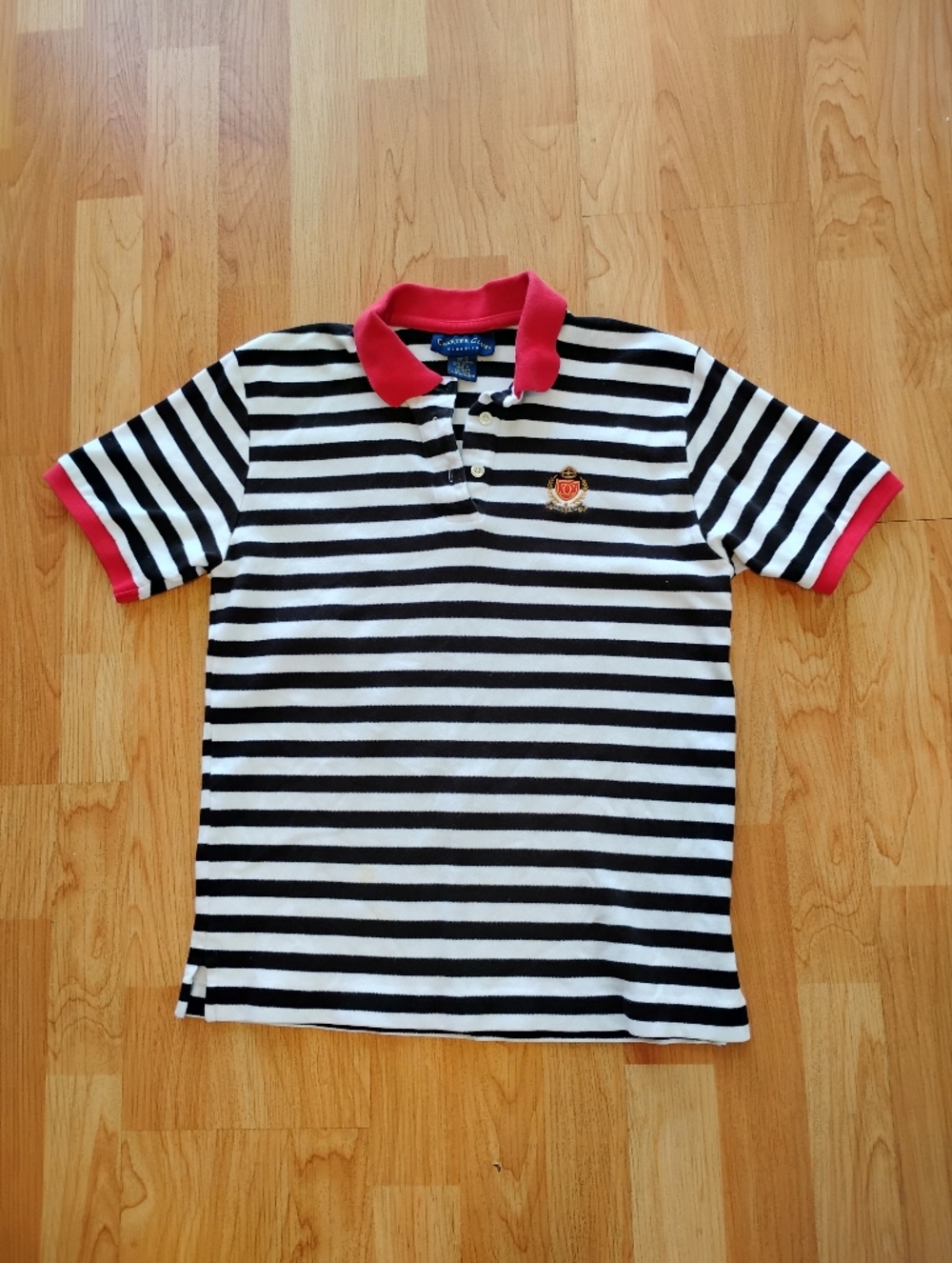 Women's Classic Striped Polo Shirt By Charter Club Size S